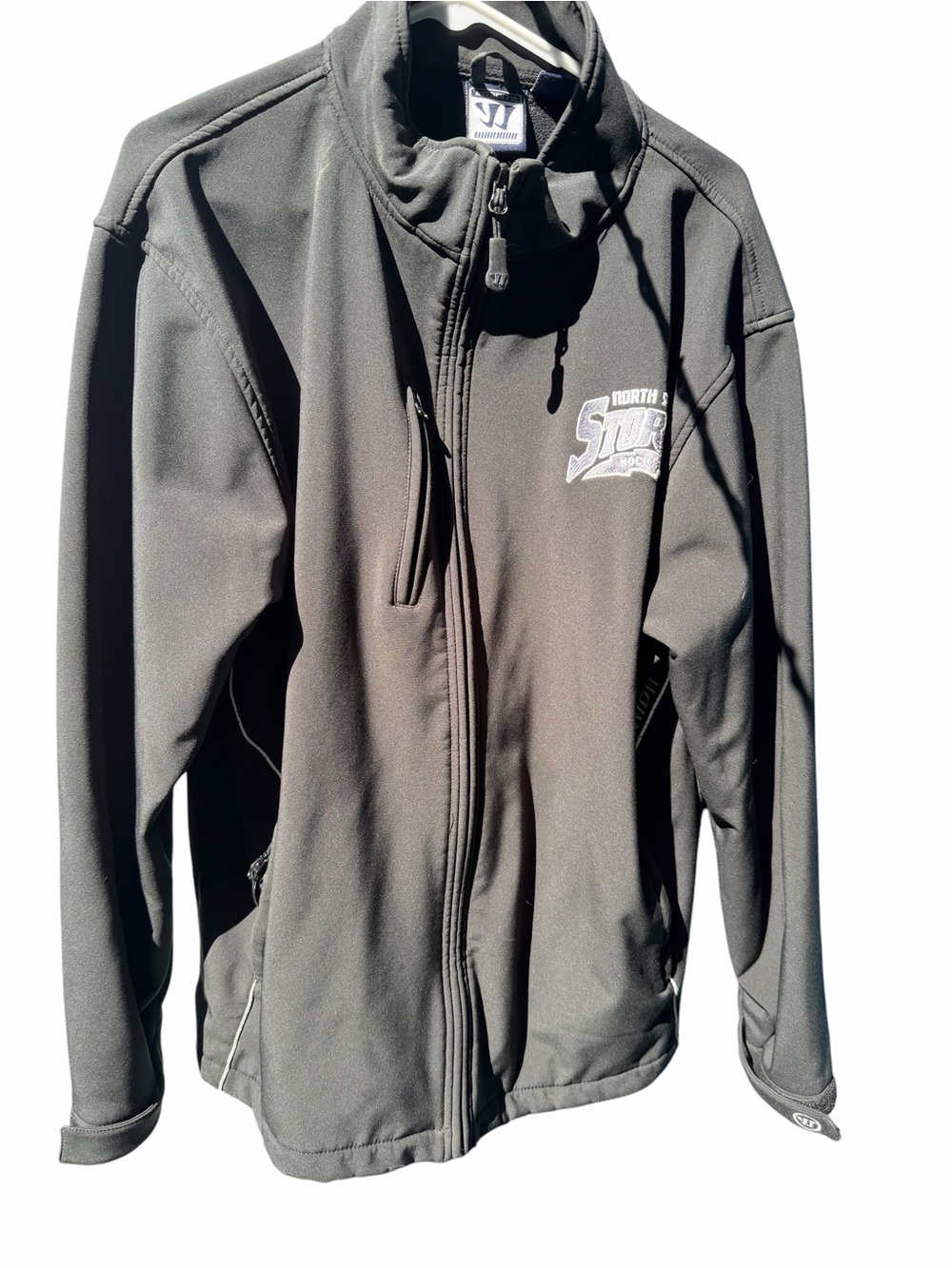 Men's Black Full-Zip Performance Softshell Jacket - Unbranded